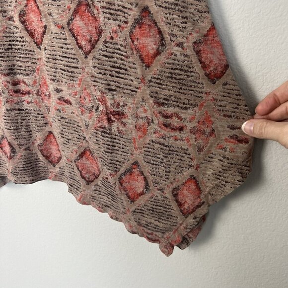 Fresh Produce Cotton Tunic Top Neutral Bohemian Casual Size Small - Picture 3 of 7